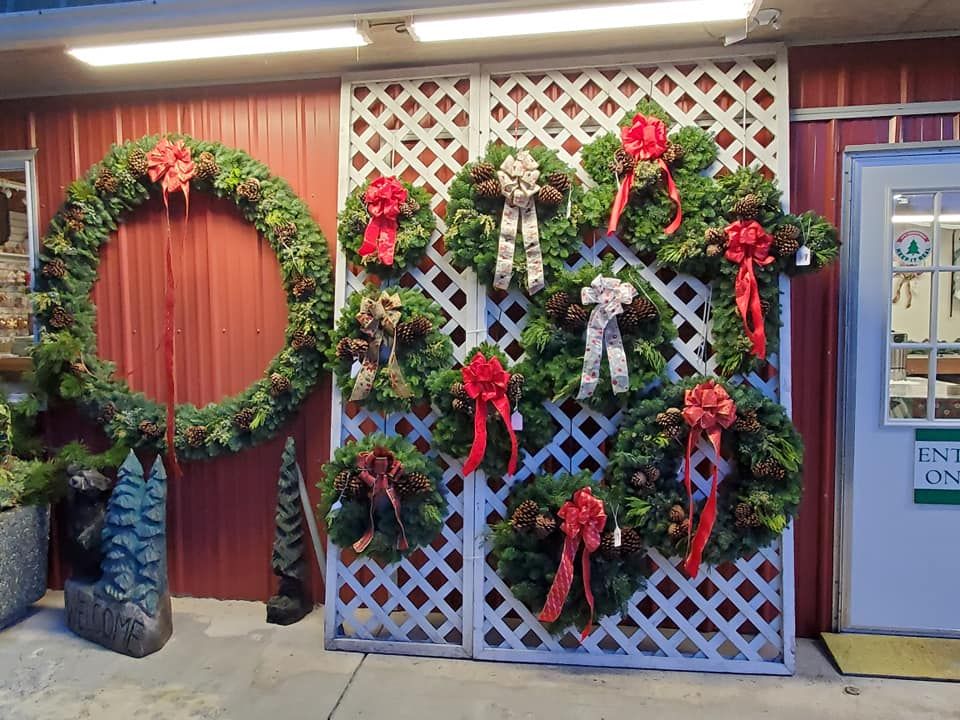 Wreath work at The Wreath Works in Washington