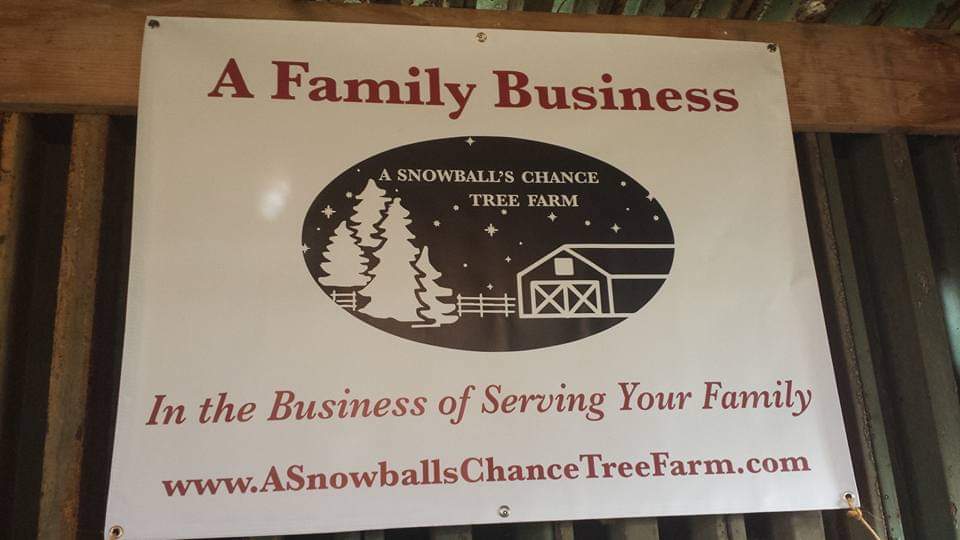 A snowballs chance christmas tree farm in Randallstown, Maryland