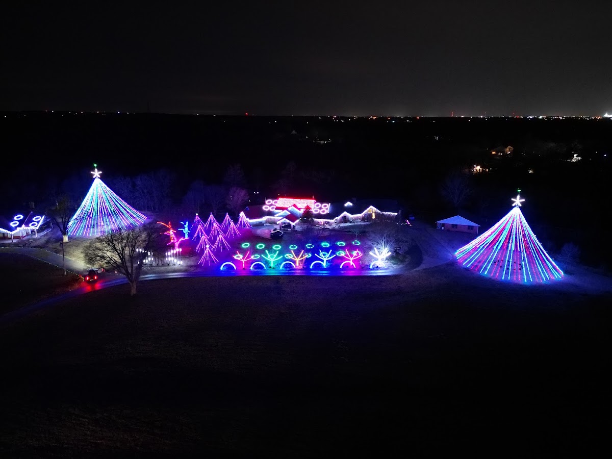 Down's Family Christmas Light Ministry in Norman, Oklahoma
