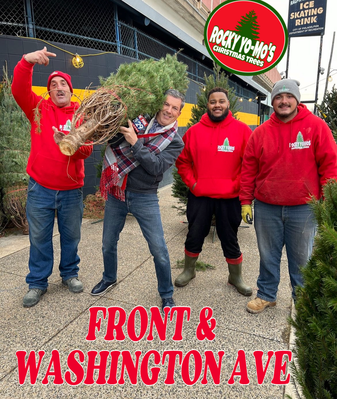 Rocky YoMos Christmas Trees in Philadelphia, Pennsylvania