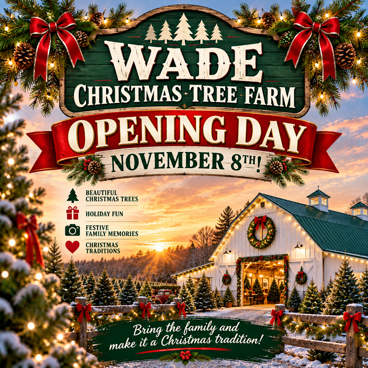Wade Christmas Tree Farm in Bellville, Ohio